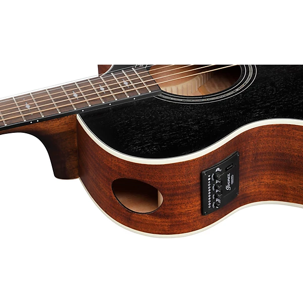 AE140 Grand Auditorium Acoustic Electric Guitar Weathered Black