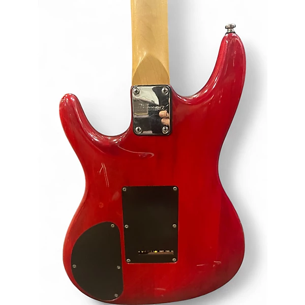 Used Ibanez JS100 Candy Apple Red Solid Body Electric Guitar.gc