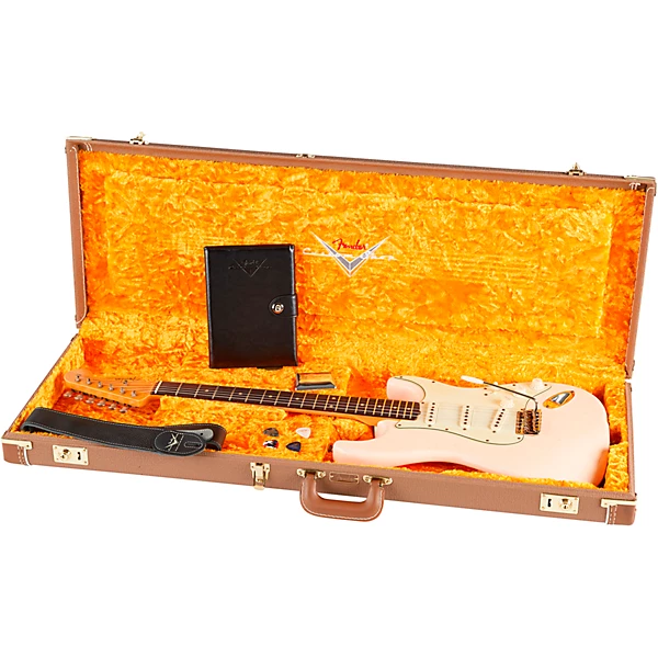 Fender Custom Shop Limited Edition '60 Stratocaster Journeyman Relic Rosewood Fingerboard Electric Guitar Super Faded Aged Shell Pink