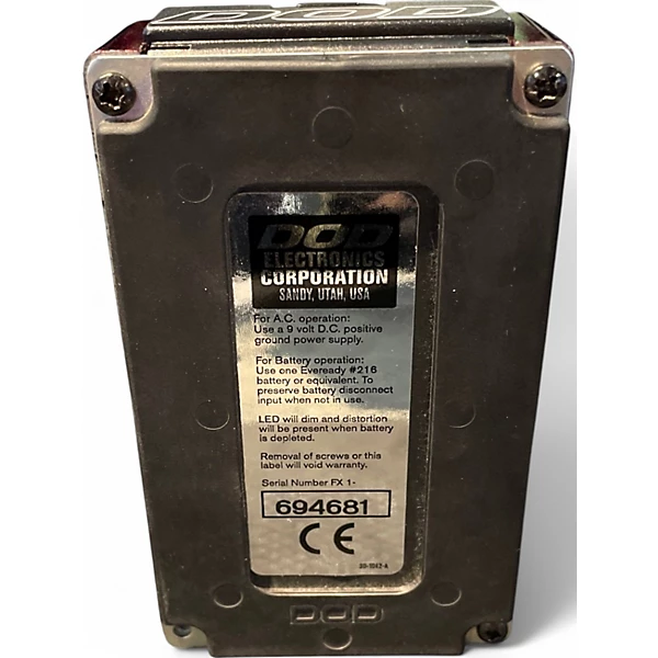 Used DOD FX20C Stereo Phaser Effect Pedal