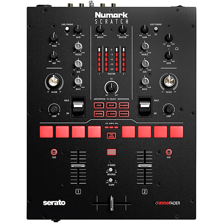 Numark Scratch 2 Channel DJ Mixer for Serato DJ Pro Level 1 L59093004000000.gc