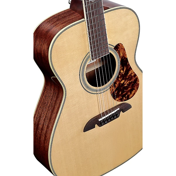 MF60E Herringbone Folk OM Acoustic Electric Guitar Natural