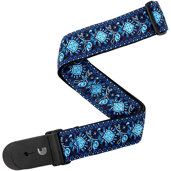 2 Woven Guitar Strap Monterey 2 Blue