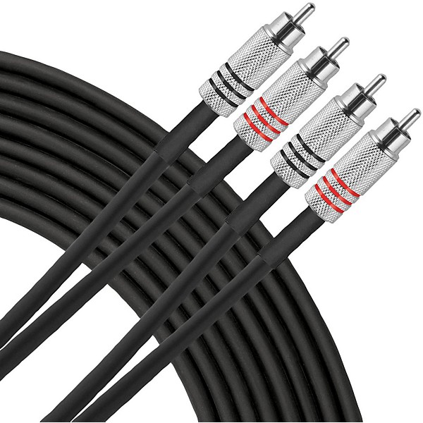 Advantage Interconnect Dual Cable RCA Male to RCA Male 10 ft Black