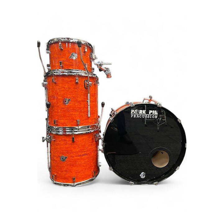 Arion Used 2014 Pork Pie USA 4 piece Custom Mod Orange Drum Kit.gc