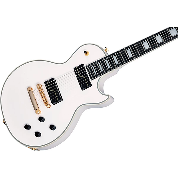 Matt Heafy Origins Les Paul Custom 7 String Electric Guitar Bone White