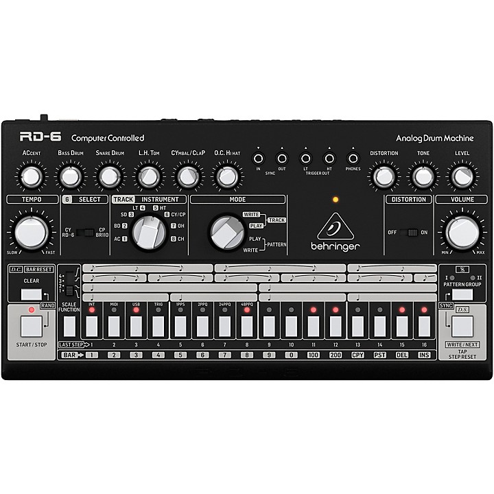 RD 6 BK Analog Drum Machine Black