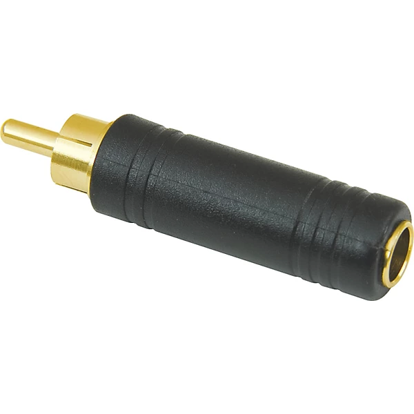 1 4 Female to RCA Male Adapter Gold