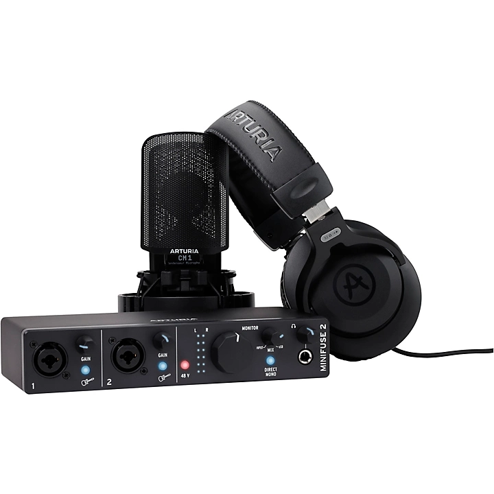 Arturia MiniFuse 2 Recording Studio Pack Level 1 Black M05432004001000.gc