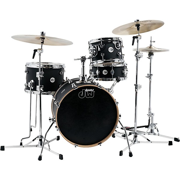 DW Design Series Mini Pro 4 Piece Shell Pack Satin Black