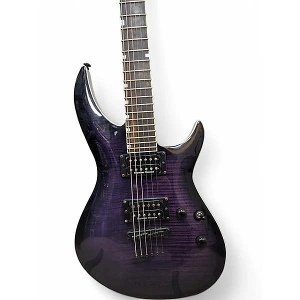 Used ESP ltd h31000 Purple Solid Body Electric Guitar