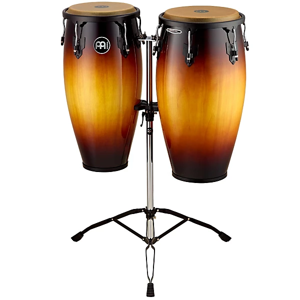 Open Box MEINL Headliner Wood Congas Set Level 1 Vintage Sunburst 11 and 12 in.
