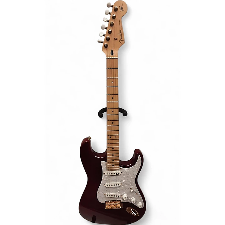 Used Fender Richie Kotzen Stratocaster See Thru Red Solid Body Electric Guitar