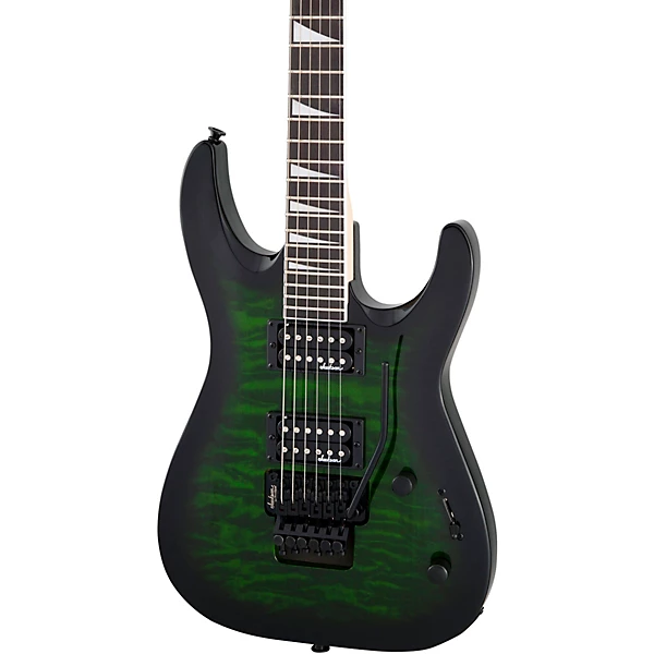 Dinky JS22 DKA Arch Top Electric Guitar Transparent Green Burst