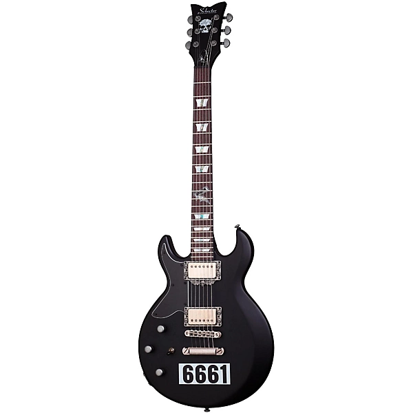 Schecter Guitar Research Zacky Vengeance 6661 Left Handed Electric Guitar Satin Black