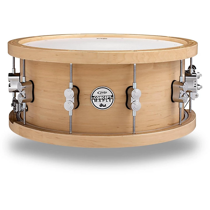 20 Ply Maple Snare with Wood Hoops and Chrome Hardware