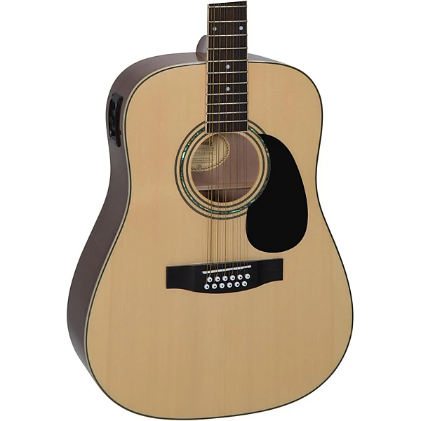 Mitchell D120S12E 12 String Dreadnought Acoustic Electric Guitar Natural