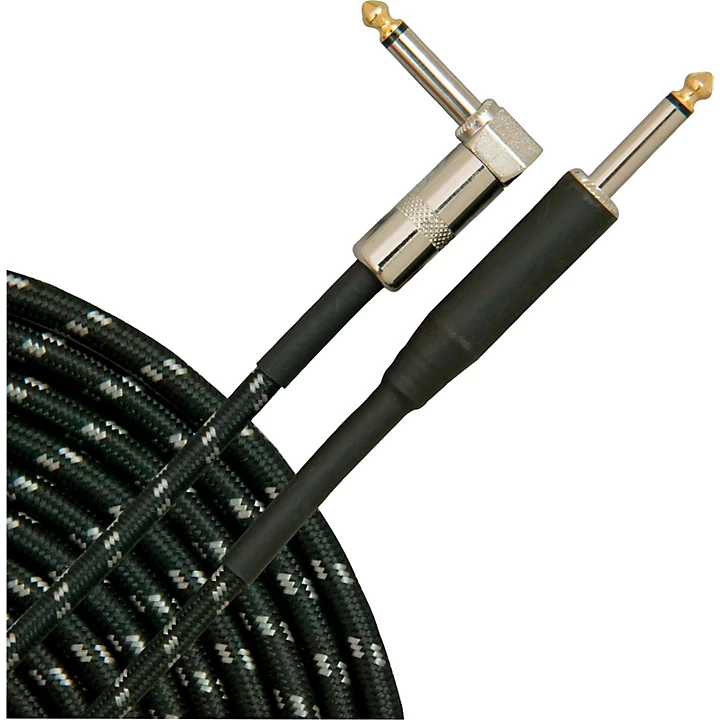Tweed Right Angle Instrument Cable Black 20 ft