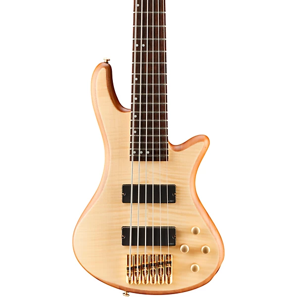 Schecter Guitar Research Stiletto Custom 6 6 String Bass Guitar Satin Natural