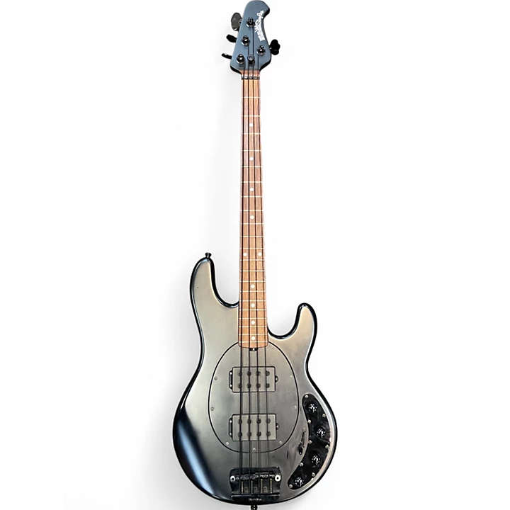 Ernie Ball Music Man Used Ernie Ball Music Man Stingray Stealth 4 String HH Black Electric Bass Guitar.gc