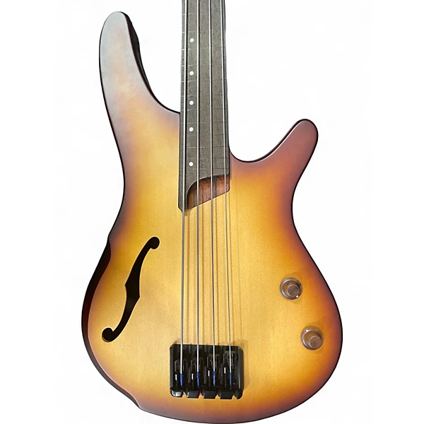 Used Ibanez SRH500F Brown Sunburst Electric Bass Guitar