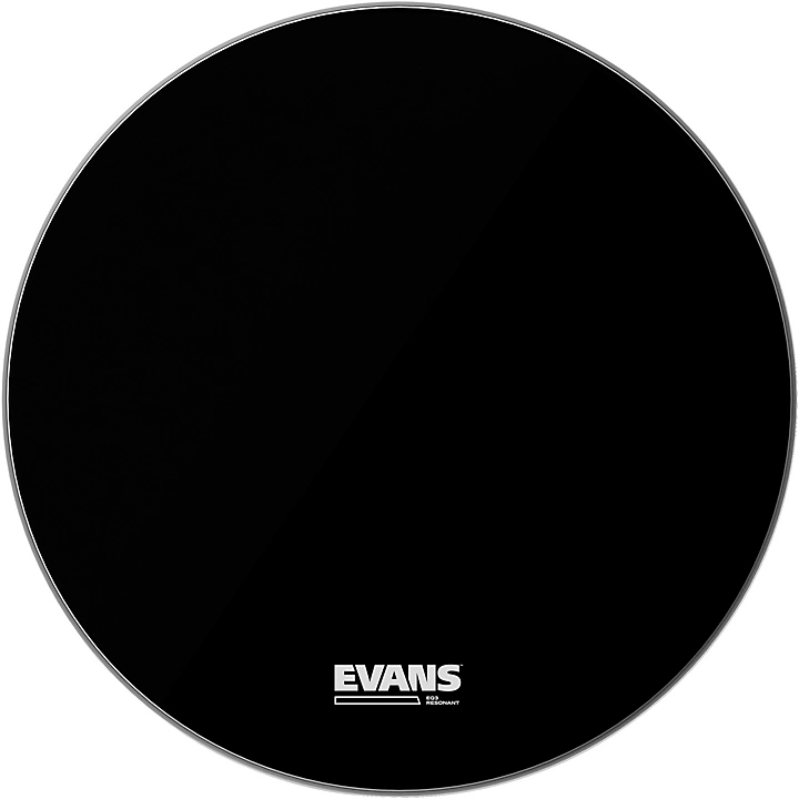 EQ3 Resonant Black Tom Drumhead for Floor Tom Conversion