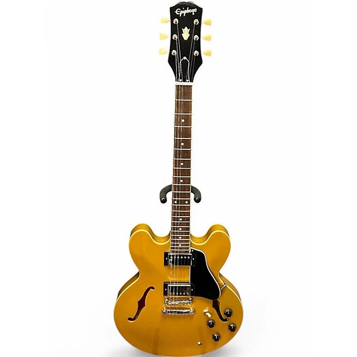 Epiphone Used Epiphone ES355 Gold Bullion Hollow Body Electric Guitar.gc