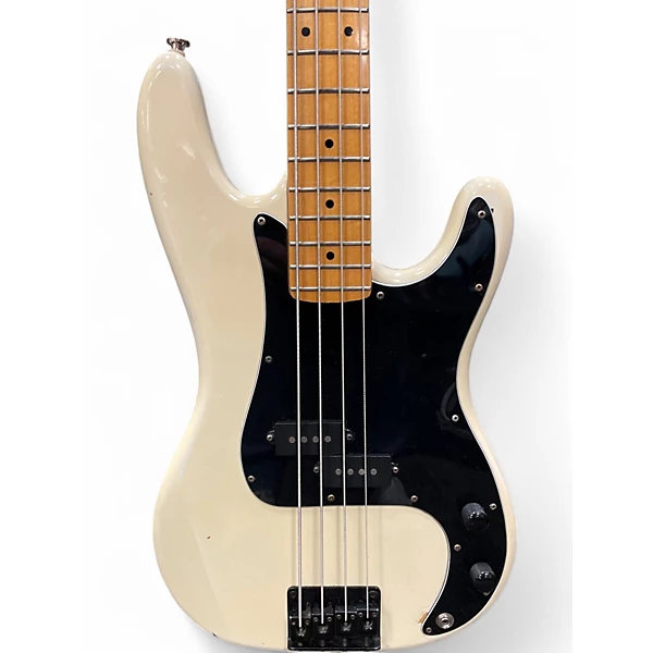 Used Epiphone power bass White Electric Bass Guitar