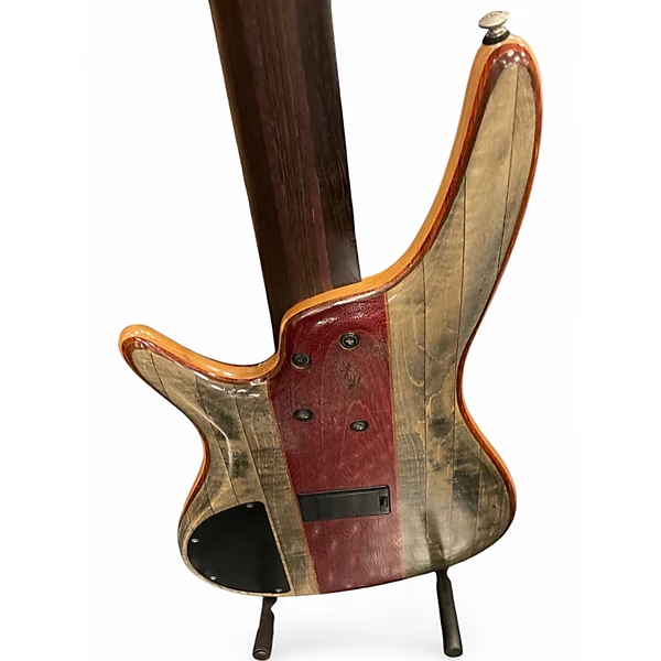 Ibanez Used Ibanez SR5CMDX Black Ice Low Gloss Electric Bass Guitar.gc