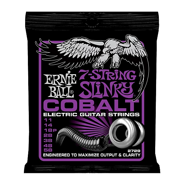2729 Cobalt 7 String Power Slinky Electric Guitar Strings