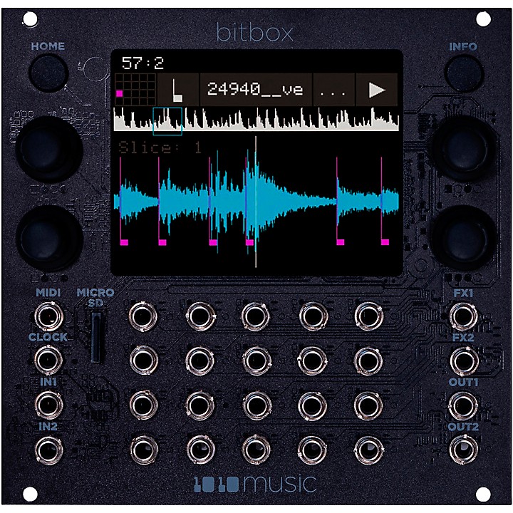 Bitbox mk2 Eurorack Performance Sampler with Touchscreen Black