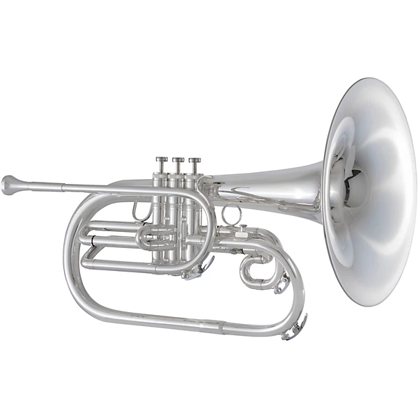 KMP611 Ultimate Series F Marching Mellophone Silver plated