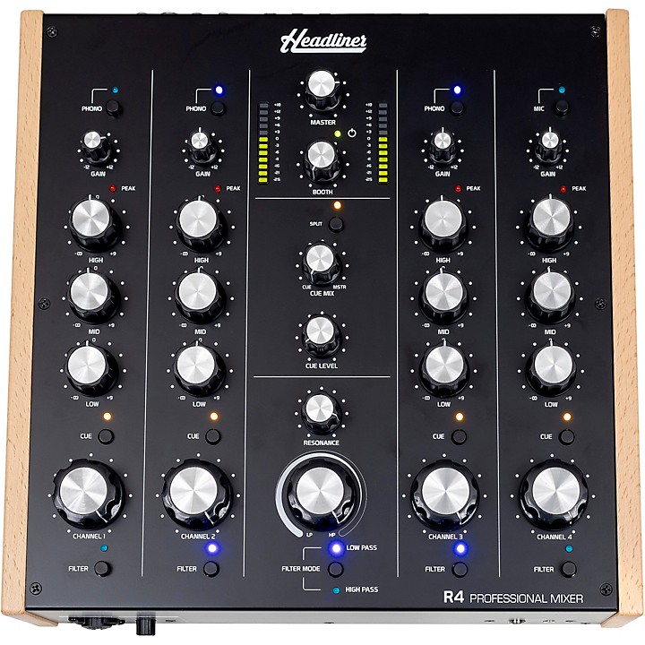 R4 4 Channel Rotary DJ Mixer US