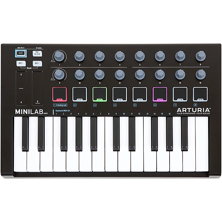 MiniLab MkII Keyboard Controller and Software Bundle Limited Black Edition