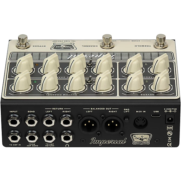 Imperial Preamp Effects Pedal Cream and Black