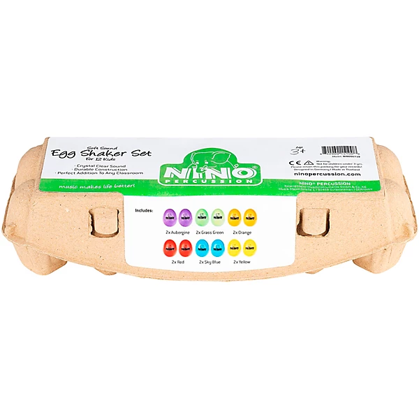 12pc Soft Egg Shaker Set with Carton