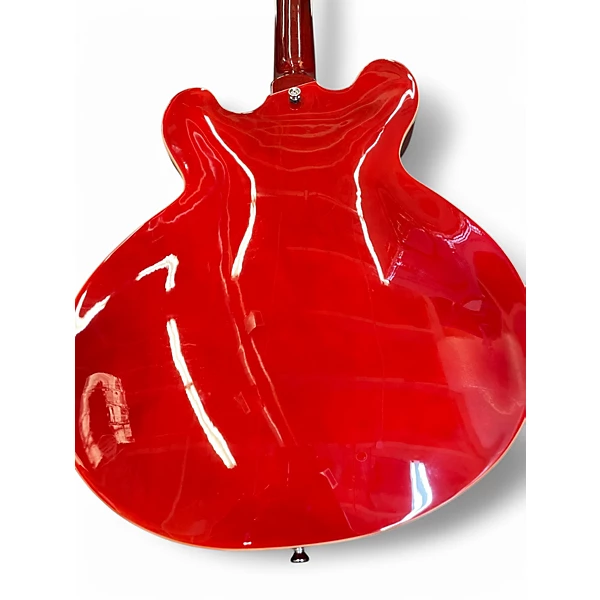 Wilkinson Used Wilkinson VSA500CR Cherry Hollow Body Electric Guitar.gc