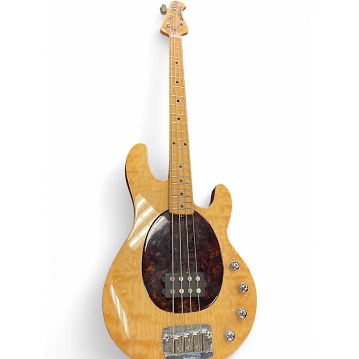 Vintage 1996 Ernie Ball Music Man 20th Anniversary Sting Ray Natural Electric Bass Guitar