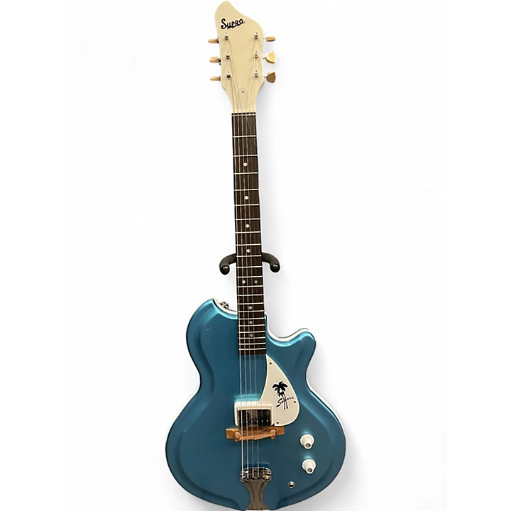 Supro Used Supro AMERICANA SAHARA Blue Solid Body Electric Guitar.gc