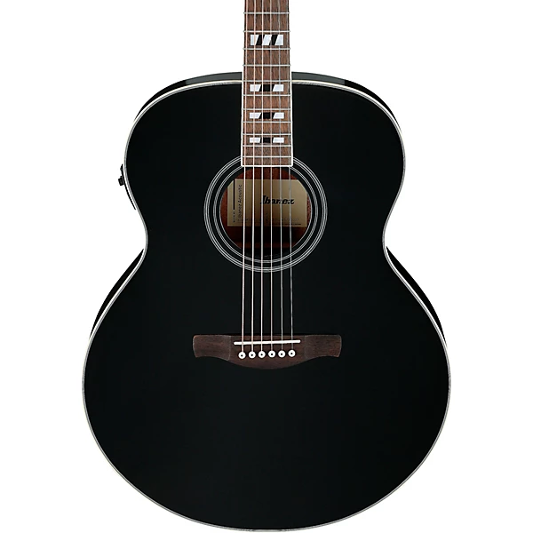 Ibanez AJ70M1E Jumbo Acoustic Electric Guitar Black
