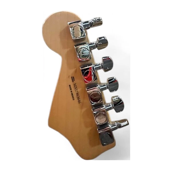 Used Fender Player Stratocaster HSS Black and White Solid Body Electric Guitar