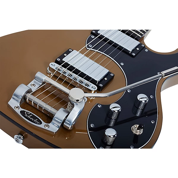 Schecter Guitar Research Stargazer 6 Vibrato Electric Guitar Metallic Gold