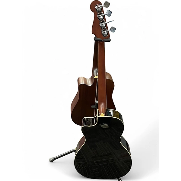 Fender Used Fender Kingman Acoustic Electric Bass BLACK Acoustic Bass Guitar