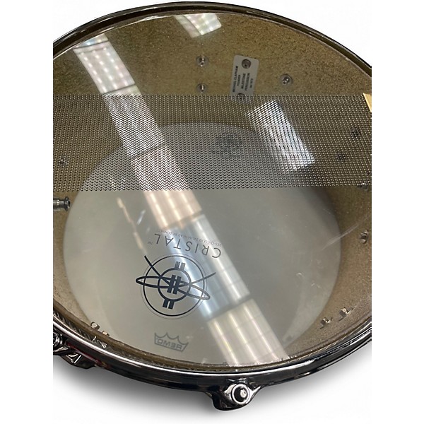 Milestone By Ron Dunnett Used Milestone By Ron Dunnett 65X14 Fiberglass Snare Gold Sparkle Drum.gc