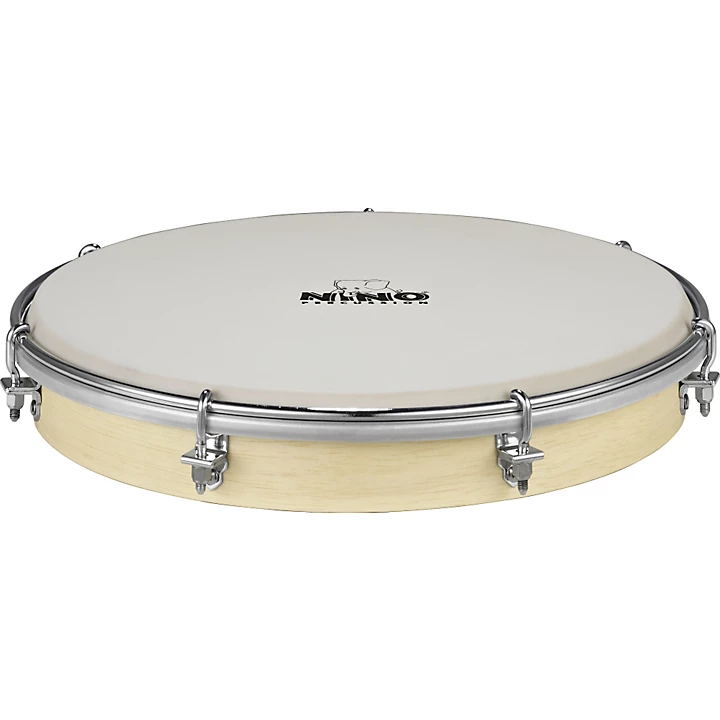 Tunable Nino Hand Drum with True Feel Synthetic Head Natural 10 in