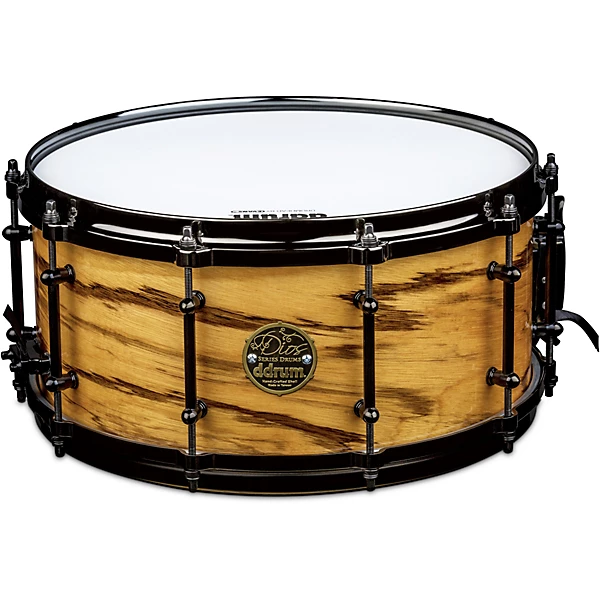 Dios Maple Snare Drum with Exotic Zebra Wood Veneer