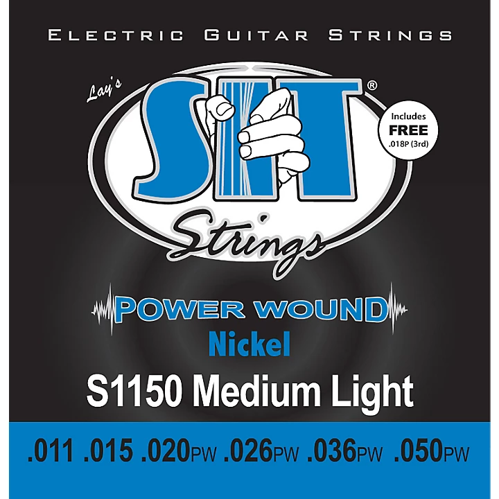 S1150 Medium Light Power Wound Nickel Electric Guitar Strings