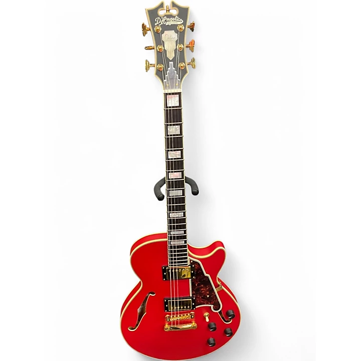 DAngelico Used DAngelico LIMITED EDITION DELUXE Red Hollow Body Electric Guitar.gc