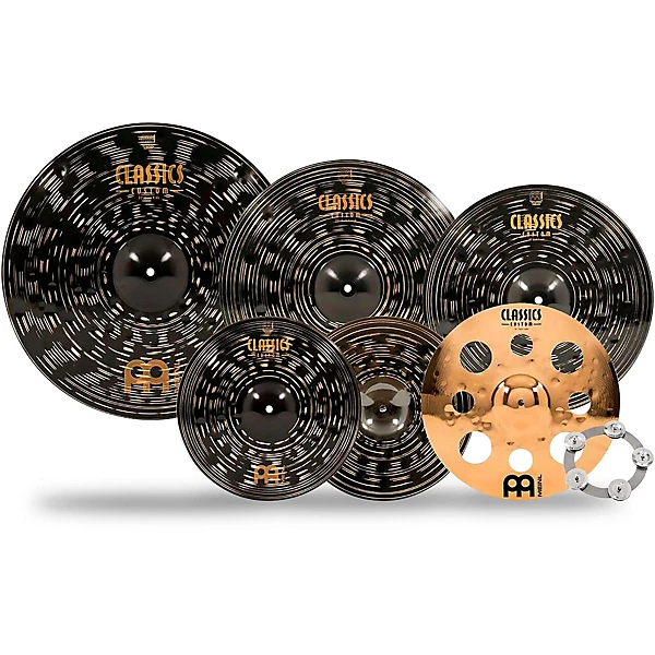 Classics Custom Dark Double Bonus Cymbal Set with Free Classics Custom Trash Crash and Ching Ring