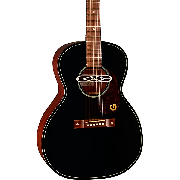 Deltoluxe Concert Acoustic Electric Guitar Black Top